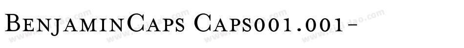 BenjaminCaps Caps001.001字体转换